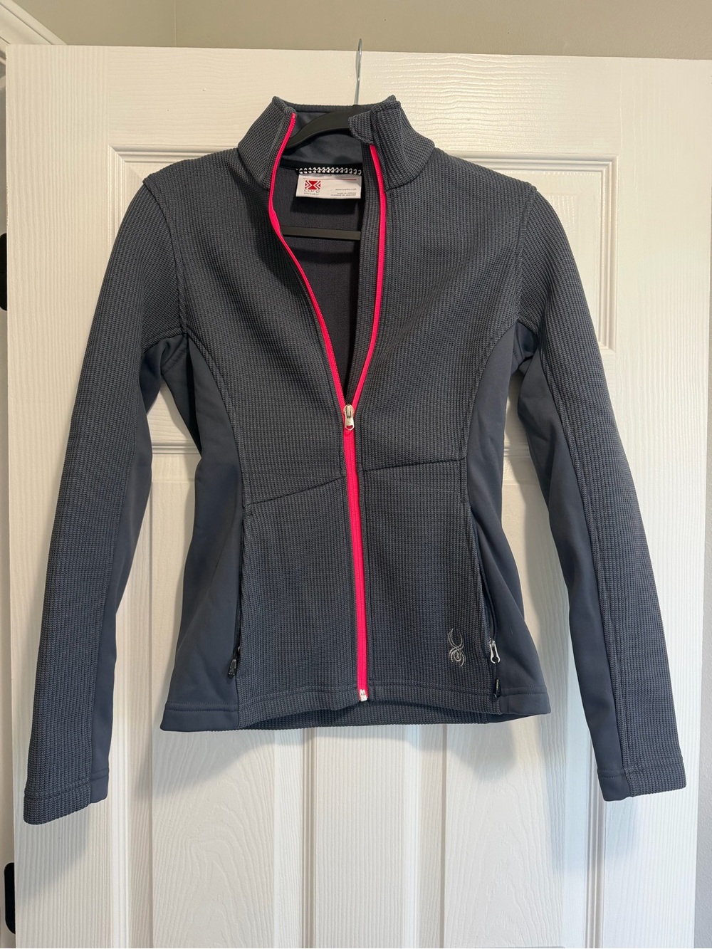 Spyder Core Sweater Women's Gray & Pink Ski Jacket Size Small